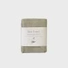 Father Rabbit Bathroom 100% Organic Cotton Face Cloth | Green & Ivory