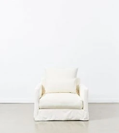 Papaya Amalfi Armchair | Ivory