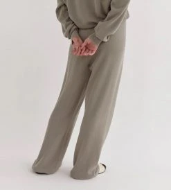 New In Fashion Assembly Label | Ainsley Knit Pant | Green Fog