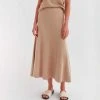 Fashion + Beauty Assembly Label | Ainsley Knit Skirt | Almond