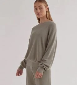 Assembly Label | Ainsley Long Sleeve Knit | Green Fog New In Fashion