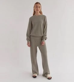 Assembly Label | Ainsley Long Sleeve Knit | Green Fog New In Fashion