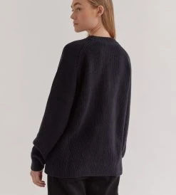 Assembly Label | Bria Cotton Crew Knit | True Navy