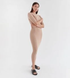 New In Fashion Assembly Label | Ella Midi Dress | Sand