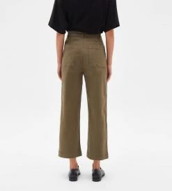 New Arrivals Assembly Label | Hana Twill Pant | Dark Olive