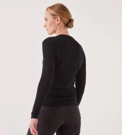 Assembly Label | Lightweight Long Sleeve Wool Knit | Black