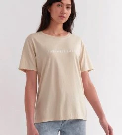 Fashion + Beauty Assembly Label | Logo Cotton Tee | Wheat White
