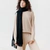 Assembly Label | Longline Wool Scarf | Black New In Fashion