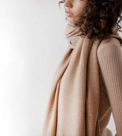 Assembly Label | Longline Wool Scarf | Sand