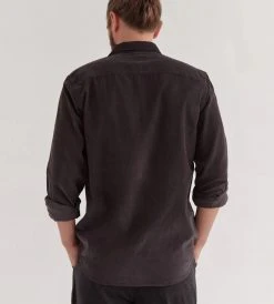 Assembly Label | Men's Cord Shirt Washed | Black Fashion + Beauty