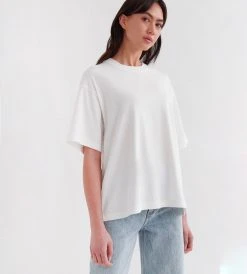 Assembly Label | Oversized Tee | Antique White