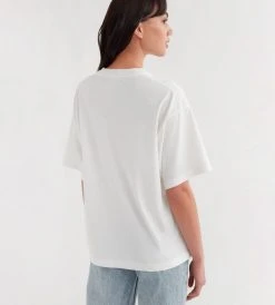 Assembly Label | Oversized Tee | Antique White