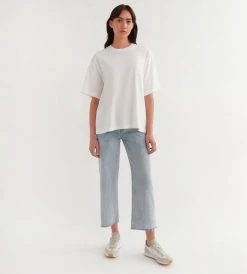 Assembly Label | Oversized Tee | Antique White