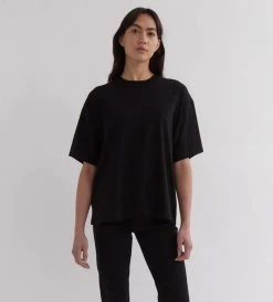 Assembly Label | Oversized Tee | True Black