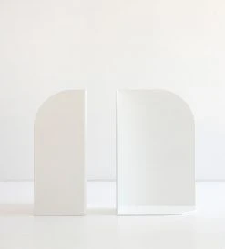 Citta Homewares Awha Bookend | White
