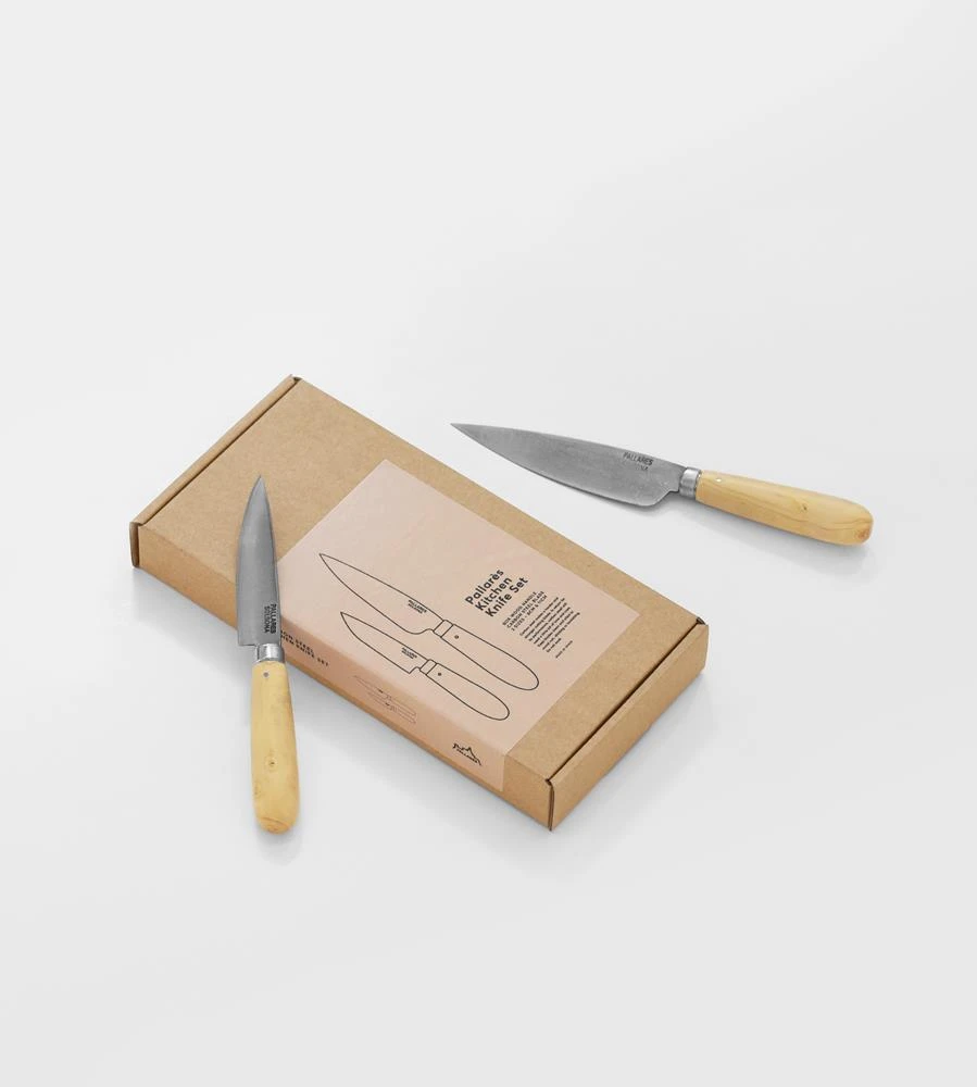 Pallares Solsona | Kitchen Knife Set | 8cm & 11cm Carbon Steel Homewares