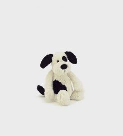 Jelly Cats Baby + Child Bashful Black & Cream Puppy | Small