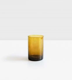 Beldi Straight Glass | Tumbler | Antique Bronze New In Home