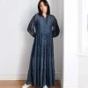 Fashion + Beauty Bird And Knoll | James Maxi Dress | Deep Blue