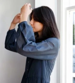 Fashion + Beauty Bird And Knoll | James Maxi Dress | Deep Blue