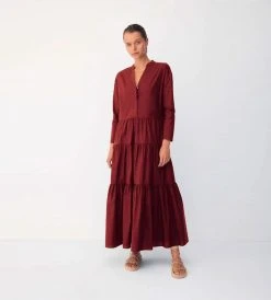 Bird And Knoll | Calliope Maxi Dress | Burnt Umber Fashion + Beauty