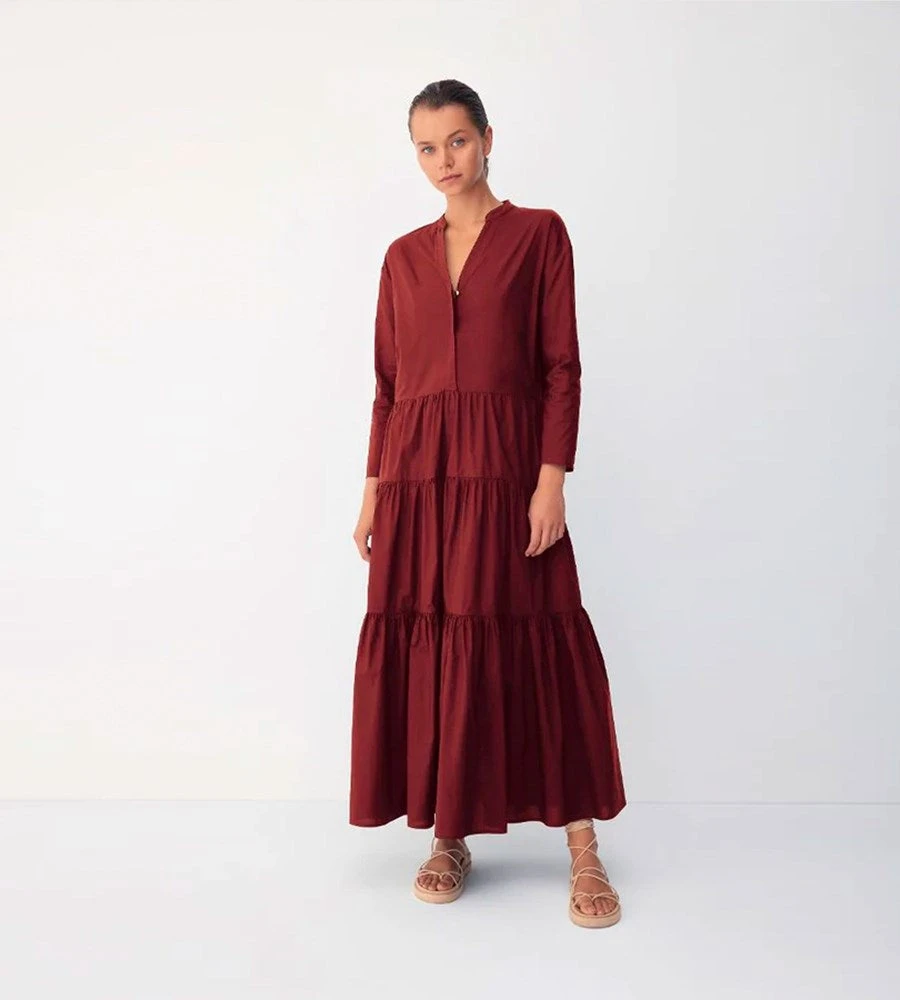 Bird And Knoll | Calliope Maxi Dress | Burnt Umber Fashion + Beauty