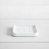 Falcon Enamelware Black & White Enamel | Soap Dish Homewares