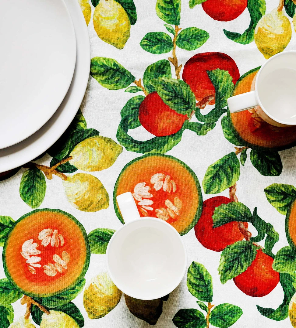Homewares Bonnie And Neil | Rockmelon Multi | Tablecloth