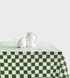 Bonnie And Neil | Small Checkers Thyme | Tablecloth Homewares