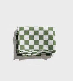 Bonnie And Neil | Small Checkers Thyme | Tablecloth Homewares