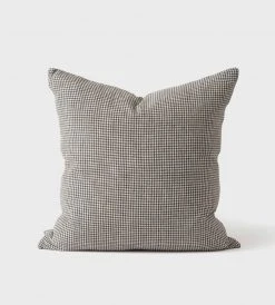 Citta Homewares Bonnie Woven Cushion | Pepper/Natural