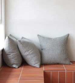 Citta Homewares Bonnie Woven Cushion | Pepper/Natural