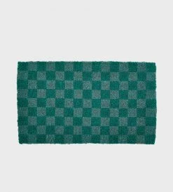 Bonnie And Neil | Checkers Green | Doormat