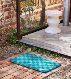Bonnie And Neil | Checkers Green | Doormat