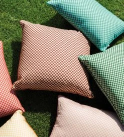 Bonnie And Neil | Tiny Checkers Cocoa | Floor Cushion Coming Soon + Preorder