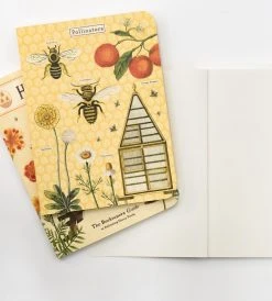 Cavallini | Bees & Honey Mini Notebooks | Set Of 3 Homewares