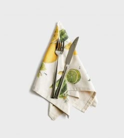 Homewares Cavallini | Citrus Cloth Napkins | Set Of 4