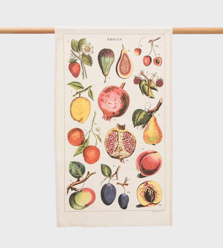 Homewares Cavallini | Fruits Tea Towel