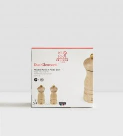 Peugeot Homewares Clermont | Salt & Pepper Mill Set | Natural