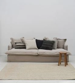 Homewares Cultiver | Mira Linen Cushion | Rafa Double Line