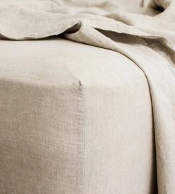Homewares Cultiver | Linen Fitted Sheet | Natural