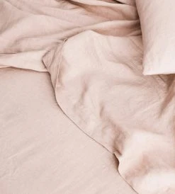 Cultiver | Linen Flat Sheet | Blush