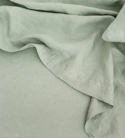 Homewares Cultiver | Linen Flat Sheet | Sage