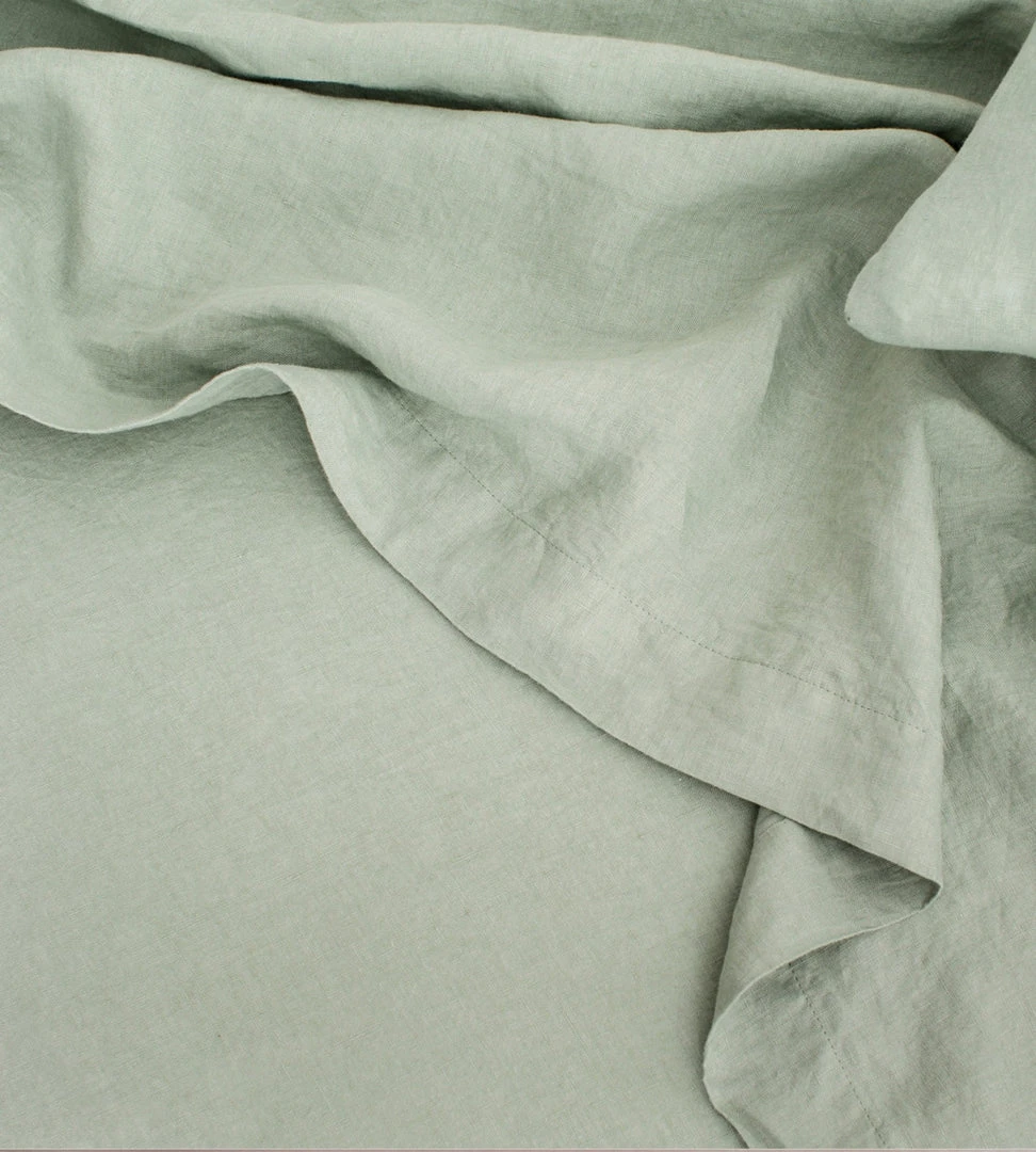Homewares Cultiver | Linen Flat Sheet | Sage