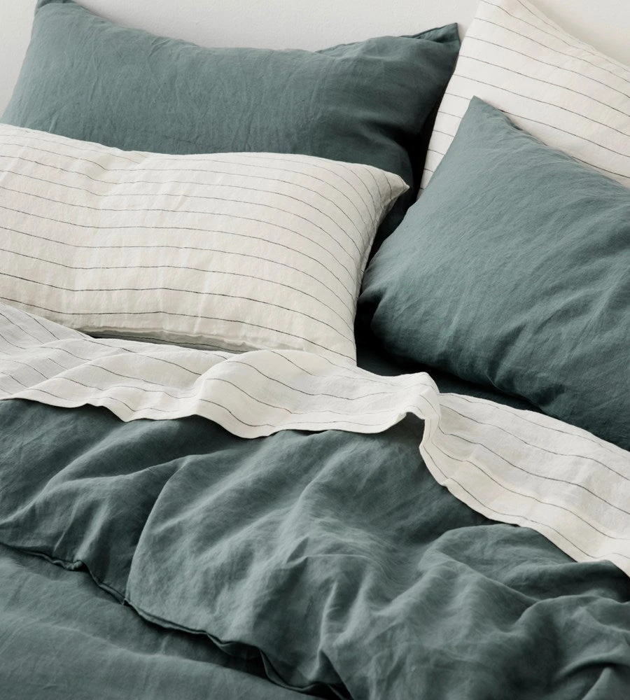 Cultiver | Linen Duvet Cover | Bluestone