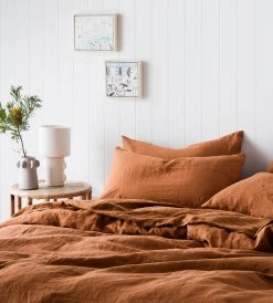 Homewares Cultiver | Linen Duvet Cover | Cedar