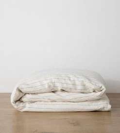 Cultiver | Linen Duvet Cover | Pencil Stripe Homewares