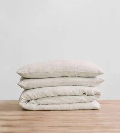 Homewares Cultiver | Linen Duvet Cover Set | Pinstripe