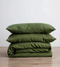 Cultiver | Linen Duvet Set | Forest
