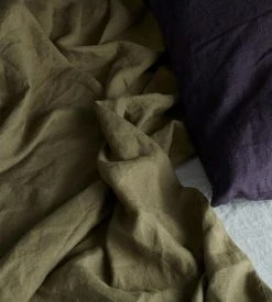 Cultiver | Linen Sheet Set | Olive